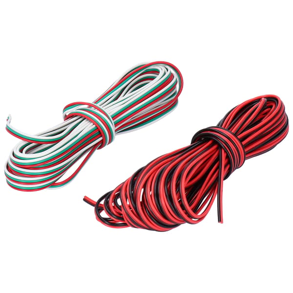 RGB forlængerkabel LED Strip Kabel Tilslutningsledning 2Pin 3Pin Interface Belysningsdele