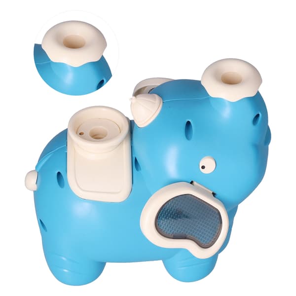 Elefant som blåser ball, gåleker, levitasjonsball, elefantsprøyte, luftfukter for barn over 3 år, blågrønn