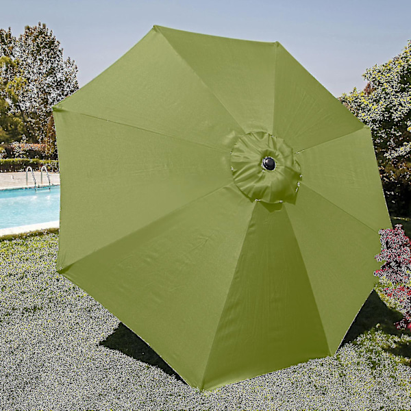 Udskiftningsstof Haveparasol Baldakinbetræk Agatgrøn 300cmx6k