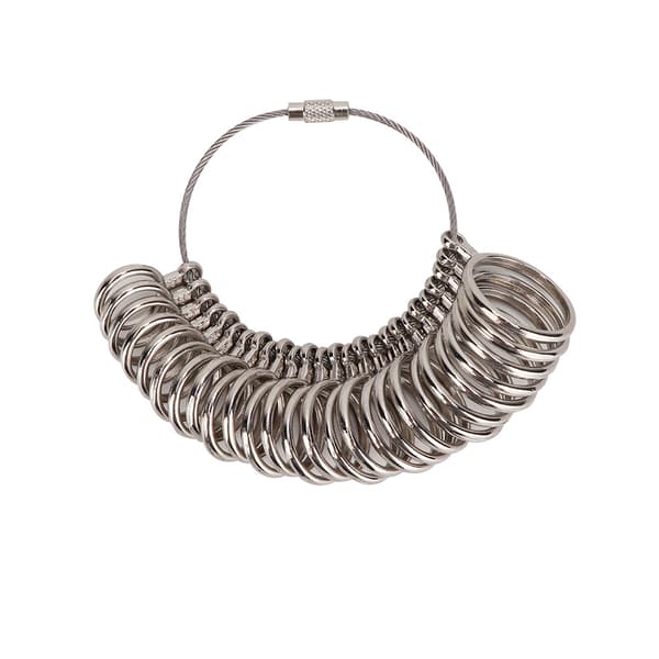 Solid Metal Finger Gauge Ring Dorn Størrelsesmåler Målepind Smykkeværktøj