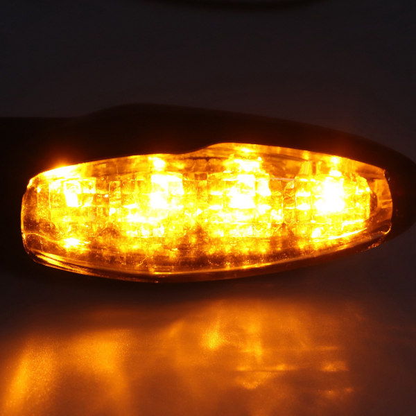 Par motorsykkel blinklys LED foran LED gule indikatorer 12V Passer til TRIUMPH Tiger 800/1200