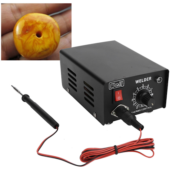 Korujen vahahitsauslaite 0℃ ‑ 370℃ Korujen käsittely Valmistus Lämmityshitsauskone MustaUS-pistoke 110V