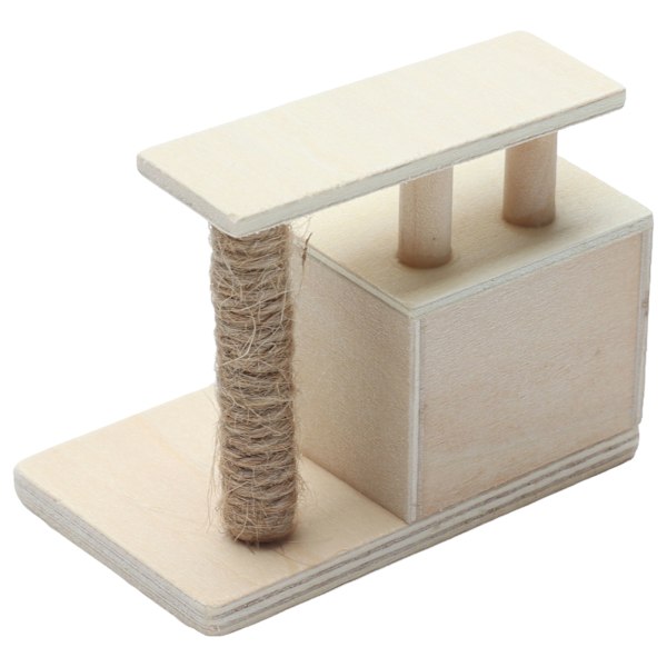 Kattram 1:12 Dockhus Mini Katt Hus Katt Stativ Leksak Möbler Dekoration Tillbehör