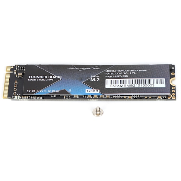 SSD M.2 / NVME-gränssnitt Full Power Mode Solid State Drive för stationär dator Lagringsdata 128 GB
