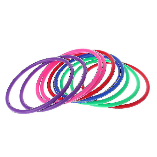 Plastkastningsringar - Roligt karnevalsspel för barn, set med 10 30 cm innerdiameter
