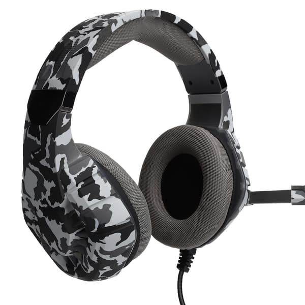 Kablet Gaming Hovedtelefon Computer Stereo Headset med LED Lys Mikrofon USB+3.5mm Port