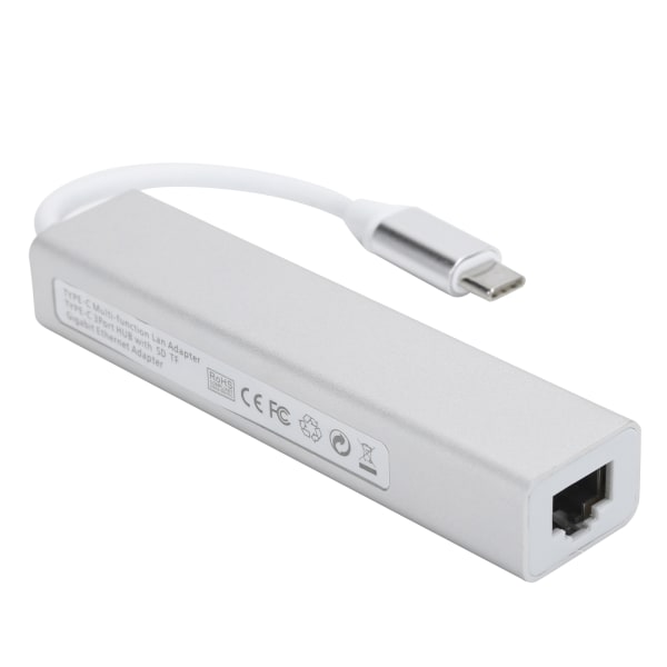 5 in 1 -keskitin USB3.0-portti Gigabit-sovitin RJ45-laajennusliitäntä Telakointitietokonetarvikkeet