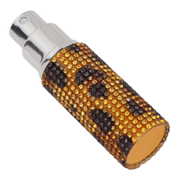 10 ml påfyllningsbar parfymflaska strass dekor print bärbar tom sprayflaska