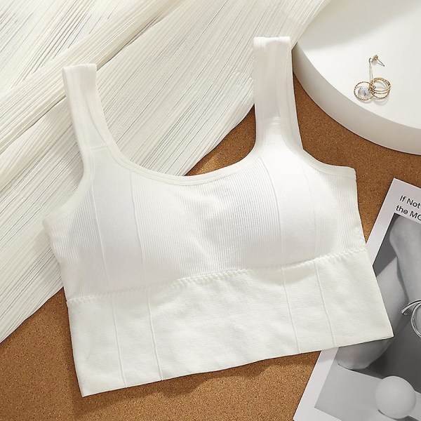 Ribbed Saumaton Irrotettava Cup Sports Bra Set