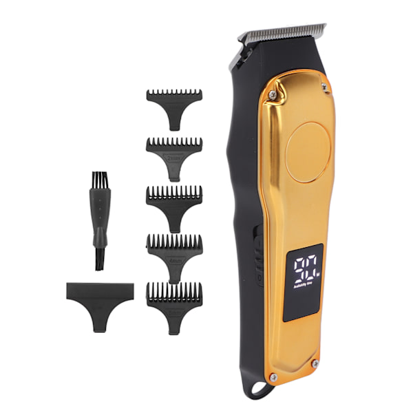 Elektrisk hårtrimmer 5 guidekamme Højhastigheds-Low Noise USB Genopladelig Haircut Grooming Clipper
