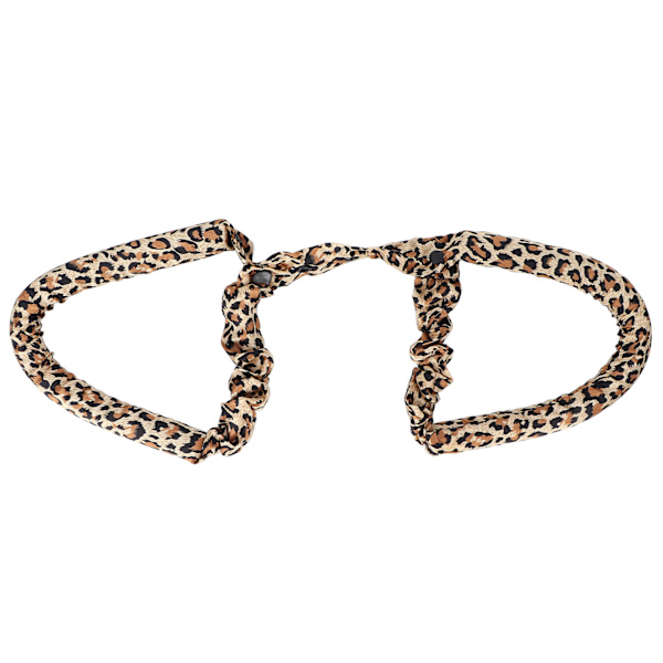 Varmefri krøllestang pandebånd EVA Skum Blødt Bomuld Sove DIY Krøller Rollers Hårstyling ToolLeopard Print