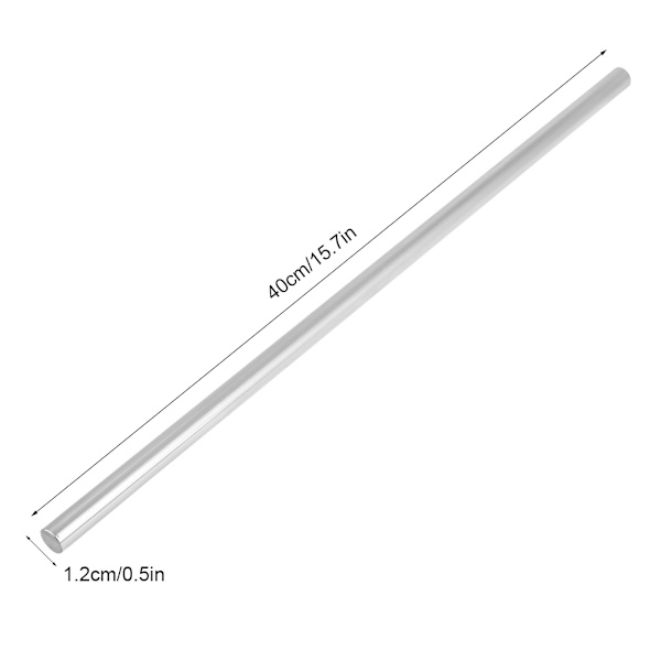 1 kpl laakeriteräksinen sylinterikisko lineaarinen akseli suora pyöreä tanko 12 mm halkaisija (400 mm)