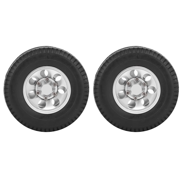 2 st RC-släpvagnsbakhjul Däck för Tamiya 1/14 Traktor Lastbil RC Klättrare Släpvagnsdelar