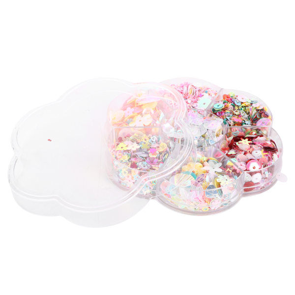 Glitter Confetti Color Uregelmæssigt hul skinnende tøjtilbehørssæt til gør-det-selv-håndværk