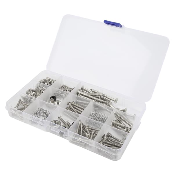 Elektrisk Gitarr Skruv Kit Metallskruvar Fjäder Rem Snäpp Sortiment Set Reparationsfästen Silver