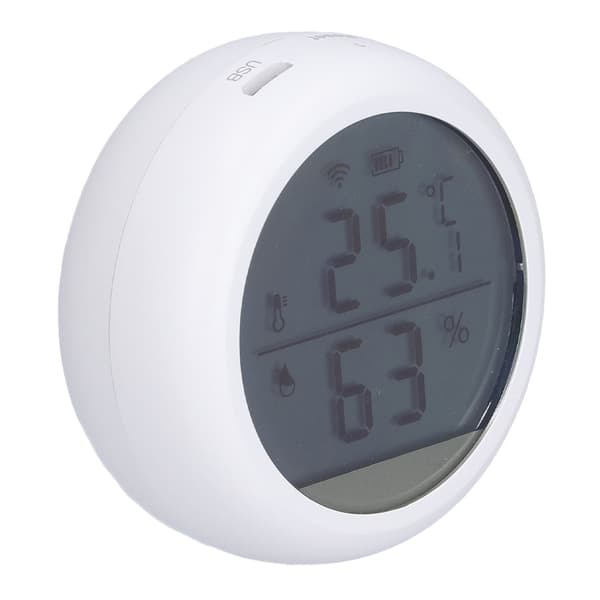 Smart Digital Luftkvalitetsmåler Temperatur Fuktighetssensor Tester Mini Veggmontert Luftkvalitetsdetektor