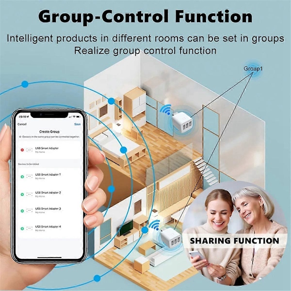 Tuya Smart Zigbee 3 USB-sovitinkytkin 5V Mini USB-virtasovitin