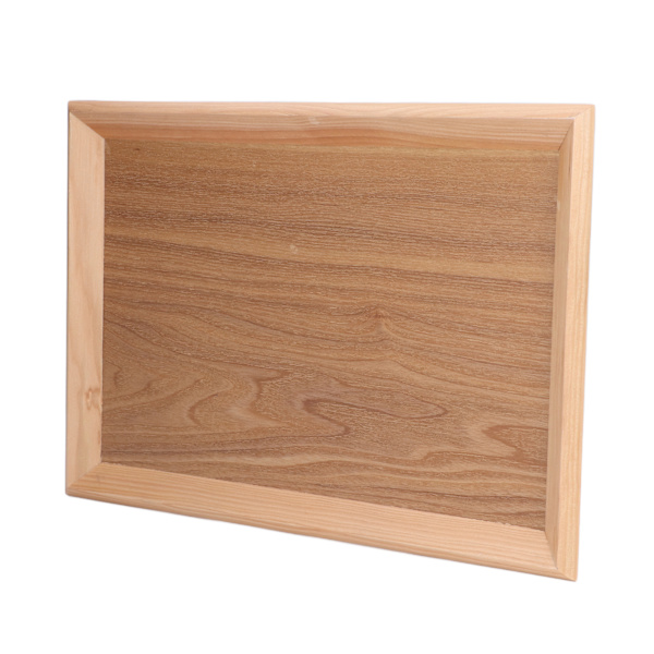 Træ serveringsbakke hjem kaffebar enkel elegant eftermiddagstebakke til fest familiefest 31,5 x 21,5 cm / 12,4 x 8,5 tommer