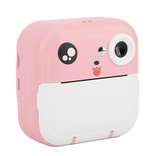 Barnens omedelbara kamera HD lång batteritid tecknad bärbar selfie videokamera med främre och bakre kamera för flickor pojkar presentleksaker rosa