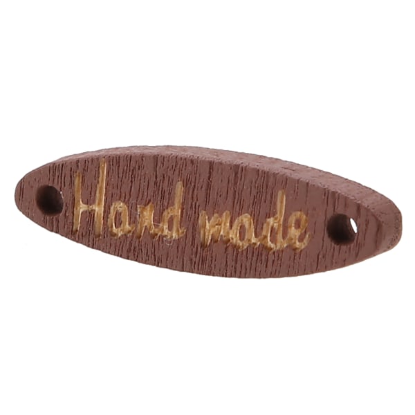 200 stk ovale træknapper Håndlavet etiket 2 huller dekorative træknapper DIY Scrapbooking Craft