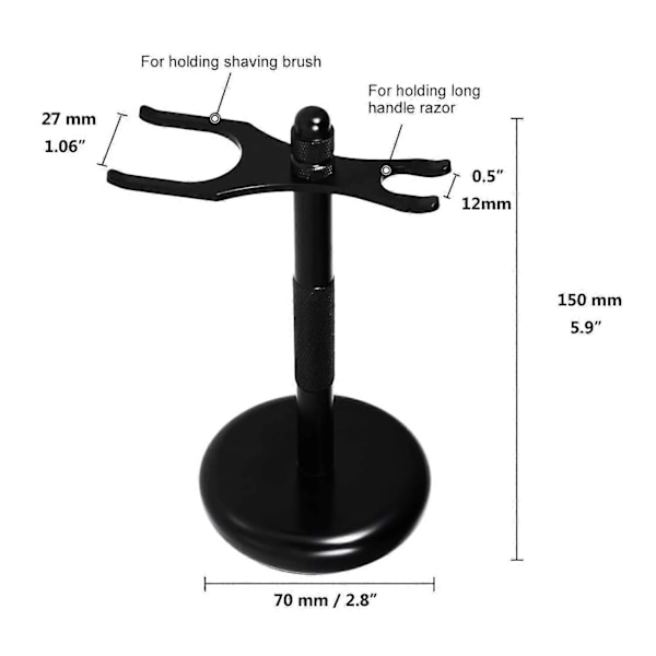 Barbermaskine- og børsteholdere Barbermaskineholder (Sort)