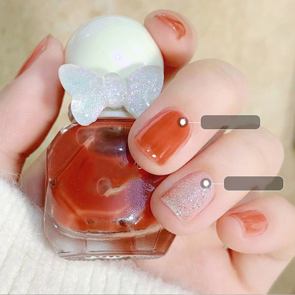Nagellack Gel Vattenbaserad Hög Glans Blank Hållbar Frostad Nagellack för Damer B06