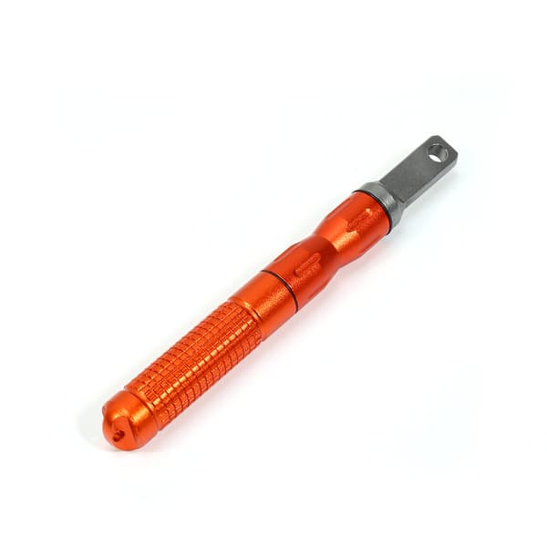 Utendørs Overlevelse Camp EDC Legering Vanntett Magnesium Flintstein CNC gir lomme (Oransje)