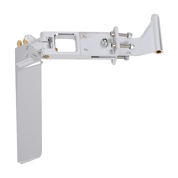 110mm Aluminium Vann Absorberende Styreror Med 4mm Støttestang Hale For Kat RC Jetbåt Sølv