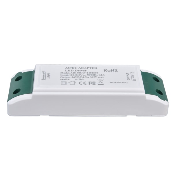 LED-driver 24V DC 1,5A 36W LED-strømforsyning Konstant strøm 24V transformator AC100-240V