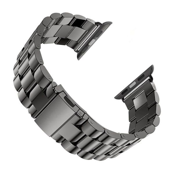 Metallinen watch hihna Helposti säädettävä Vaihdettava ruostumattomasta teräksestä valmistettu watch ranneke IOS- watch , musta 45 mm/1,77 tuumaa