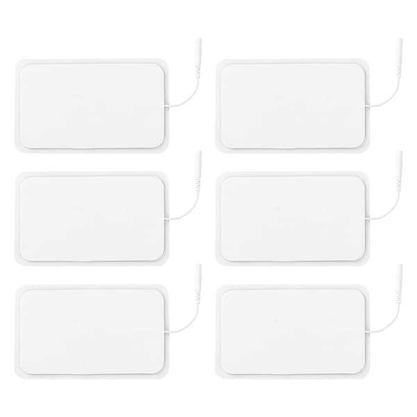 6 stk. Gjenbrukbare Tens Pads Ikke-irriterende Erstatningselektrodepatcher for Elektroterapi