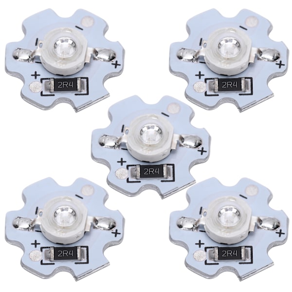 25 stk. 5V LED-chips 200LM 3W LED-pæreperler med høj effekt til DIY-belysningsarmaturer UV-lys 395-400NM