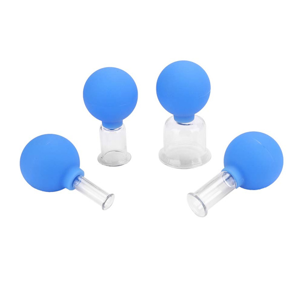 4st / kartong Vakuumkoppar Set Silikonglas Kroppsmassagekoppar Set