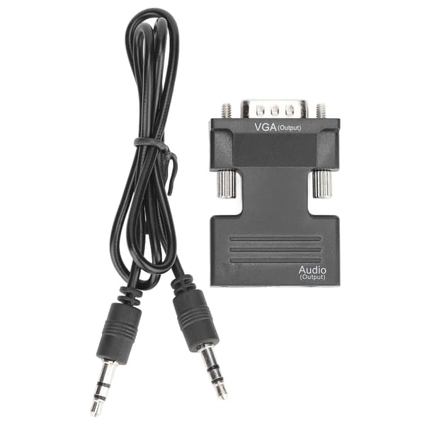 HD Multimedia Interface Hun til VGA Han Konverter med 3,5 mm Lydkabel til Bærbare Computere, PC'er og Skærme