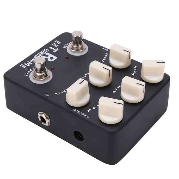 Metal Distortion Effektpedal 3-bands EQ Låg Mellan Hög Gain Bypass för Elgitarr JF‑17