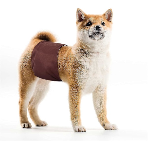Tvättbara Hundblöjor för Hanar (3-pack) Återanvändbart Magband för Hanar, Stark Vattenabsorption och Inga