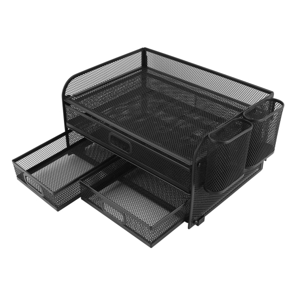 3-vånings mesh organizer Vikbar multifunktionell organizer i metall för studiekontors sovsal