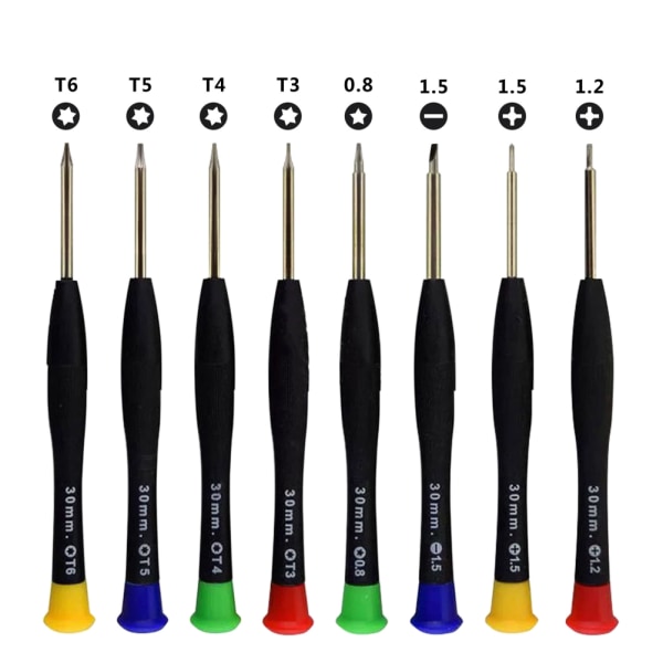 8Pcs/set Multi Purpose Screwdriver Set for Mobile Phone Computer PC Repair Disassemble Part Replacement Tools