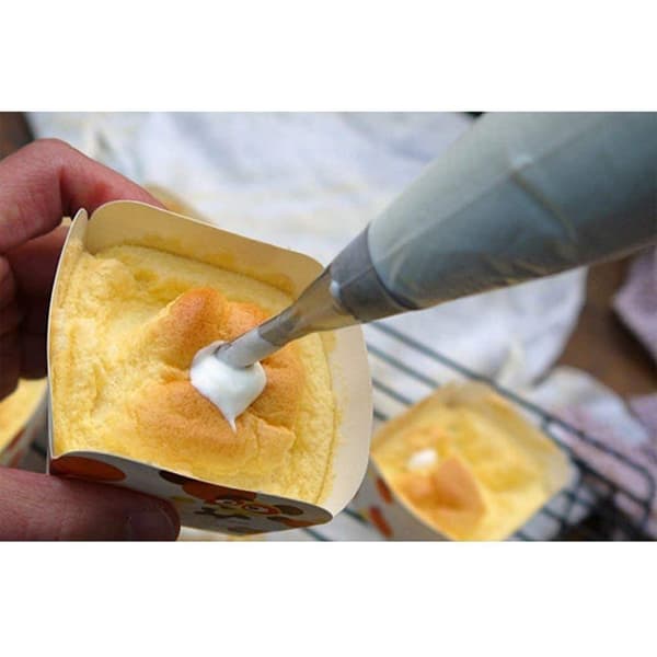 3 STK/Sæt Flødeskumsdyse i Rustfrit Stål, Sprøjteposerør, Cupcake Kagepyntningsværktøj