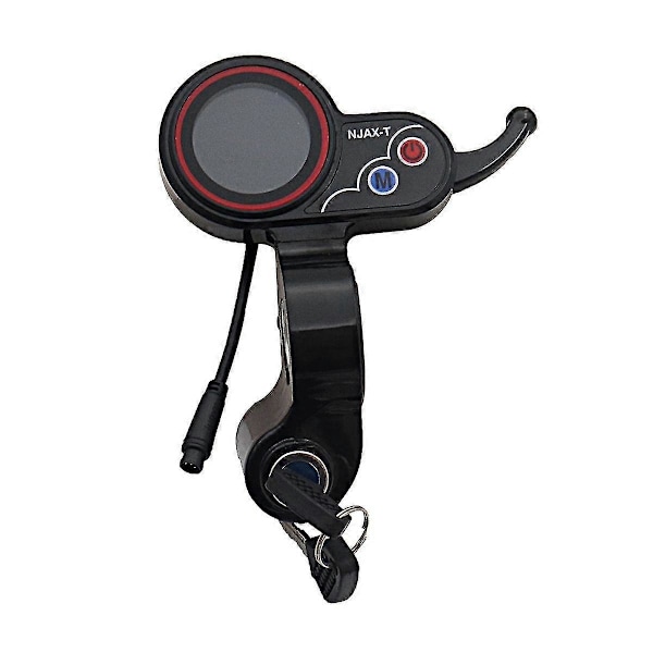 kompatibel med Njax-t Gass Lcd Display Meter Med Nøkkelbryter Lås Hastighetsjusterbar Akselerator 6 Pin Elect-B15