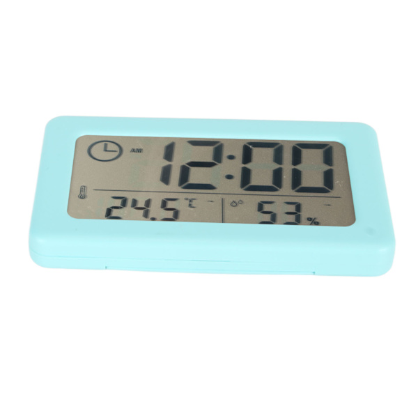Digital skrivbordsklocka Stor skärm 12/24h Tid Temperatur Display Stativ Liten digital klocka för kontorsskola Hem