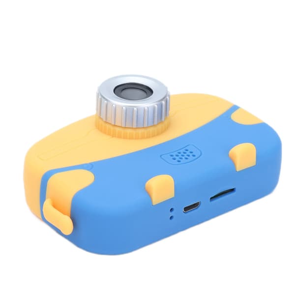 Barnkamera 2 till 3 timmars batteritid USB-laddning Anti-fall Mini Bärbar Digital Barnkamera för Barnpresenter Blå