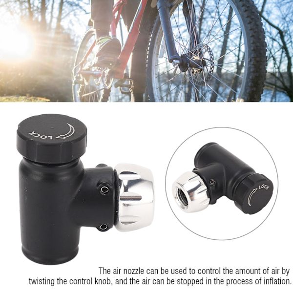 GIYO Sykkelsykkel Sykkel CO2-patron Pumpeball Mini Portable Inflator Head