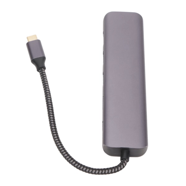 USB C -keskitin 7 in 1 4K 1 Gbps Ethernet 100 W PD 2 USB3.0-portti USB teräväpiirtomultimedialiitännän moniporttinen sovitin