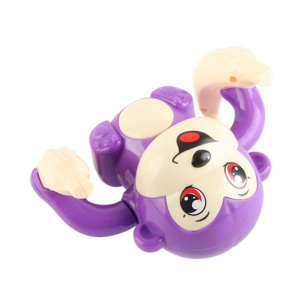Elektrisk Flip og Head Monkey Toys Sensorisk Utviklings Tumbling Crawling Monkey Baby Toy med Lys og Musikk Lilla