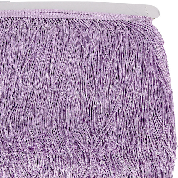 10 meter 14 cm långa fransar Latin klänning tofsar polyester spets trim band sy scen DIY gardin kläder tillbehör violett