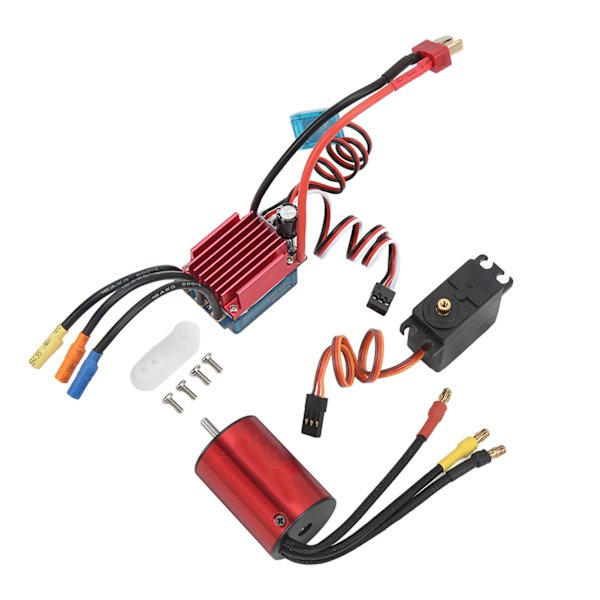 S2838 3200KV Borstlös Motor Kit S35A ESC 2.2KG Servo Combo för 1/14 1/16 RC Bilfordon Modell
