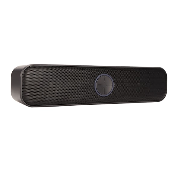 Computerhøjttaler USB-drevet stereo 2-kanals Plug and Play RGB computerhøjttaler Sort