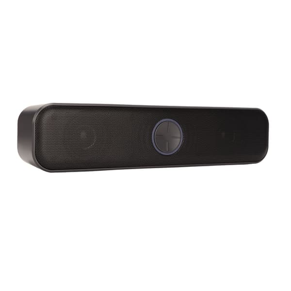 Datorhögtalare USB-driven Stereo 2 Kanal Plug and Play RGB Datorhögtalare Svart