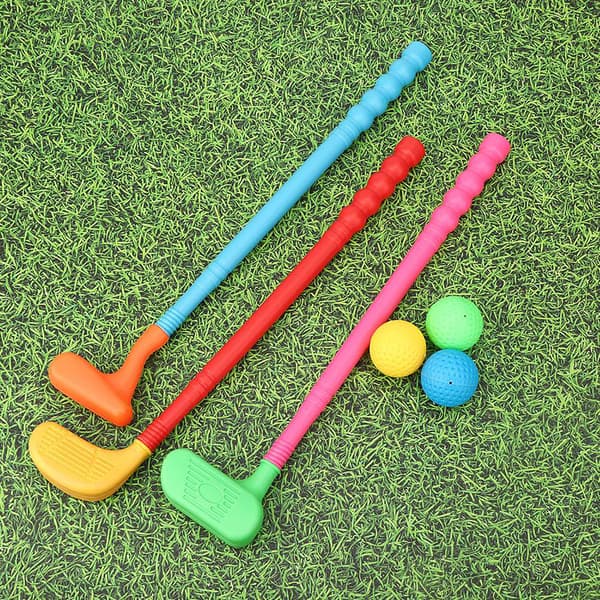 Golfset för barn, minigolfklubbor, leksaker för barn, golfspel för föräldrar och barn, inomhus- och utomhuslek